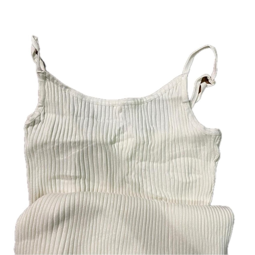 H&M white Ribbed Maxi Dress - Picture 2 of 3
